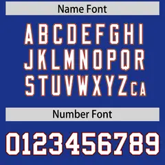 Royal White Retro Sleeve Line Authentic Football Jersey 4