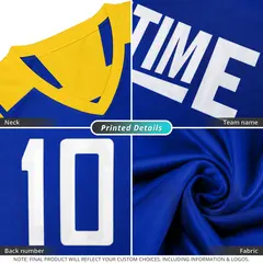 Royal White Reversible Double Side Basketball Jersey 2