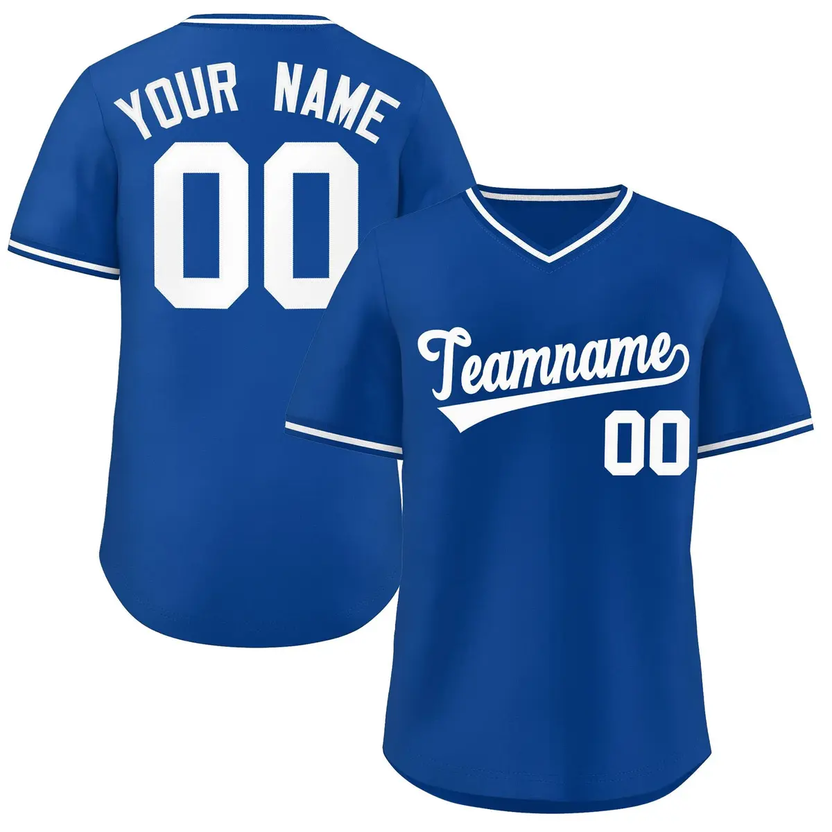 Royal White-Royal Authentic Pullover Baseball Jersey