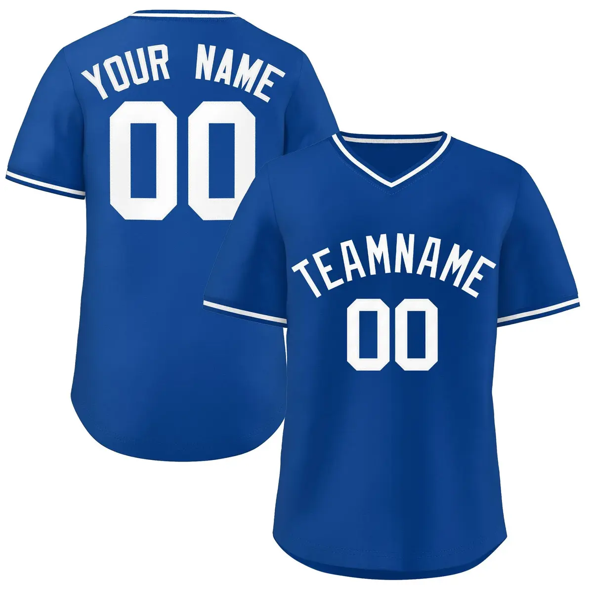 Royal White-Royal Classic Authentic Pullover Baseball Jersey