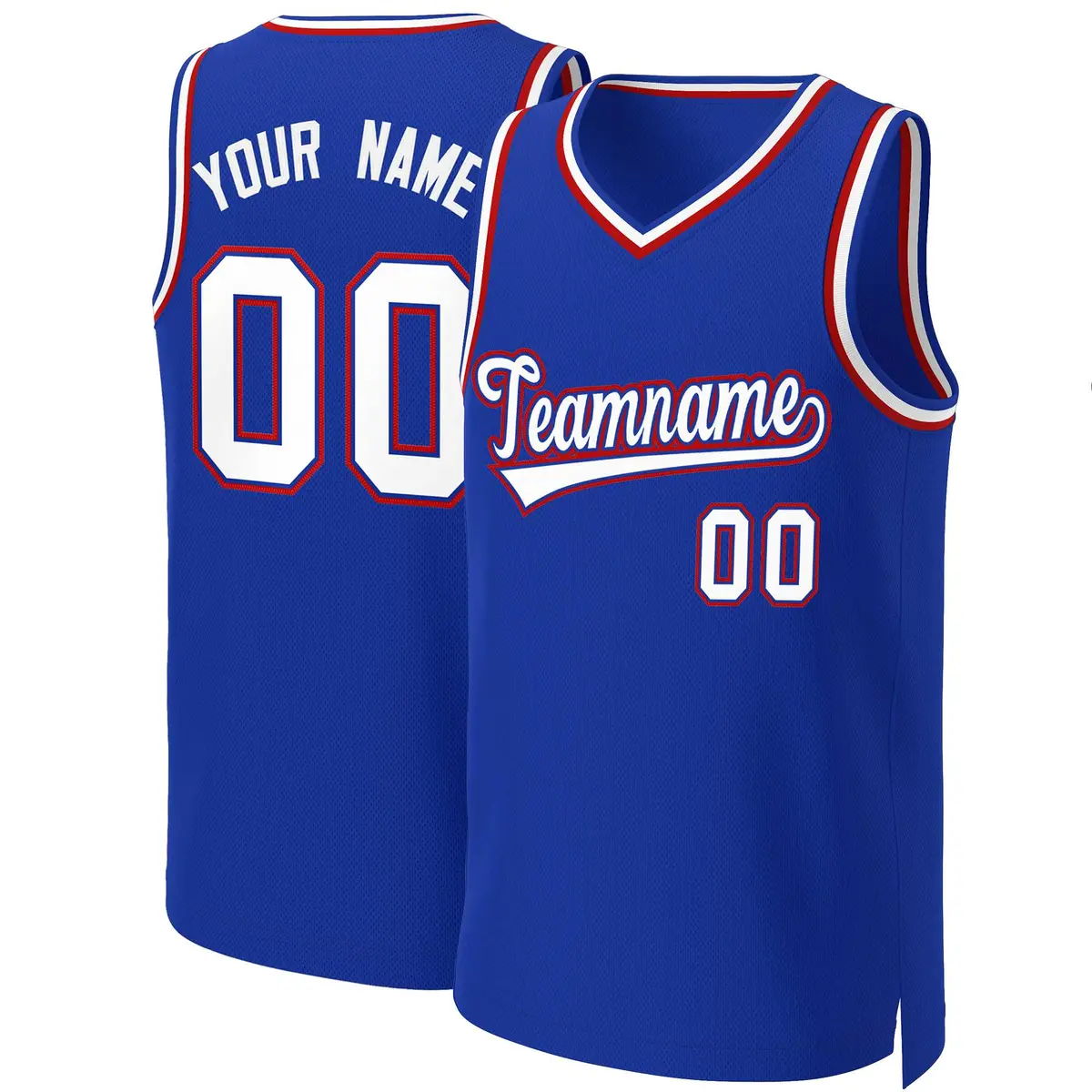 Royal White-Royal Classic Basketball Jersey