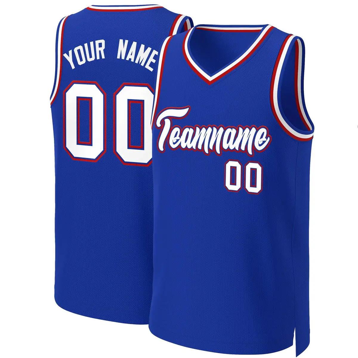 Royal White-Royal Classic Basketball Jersey