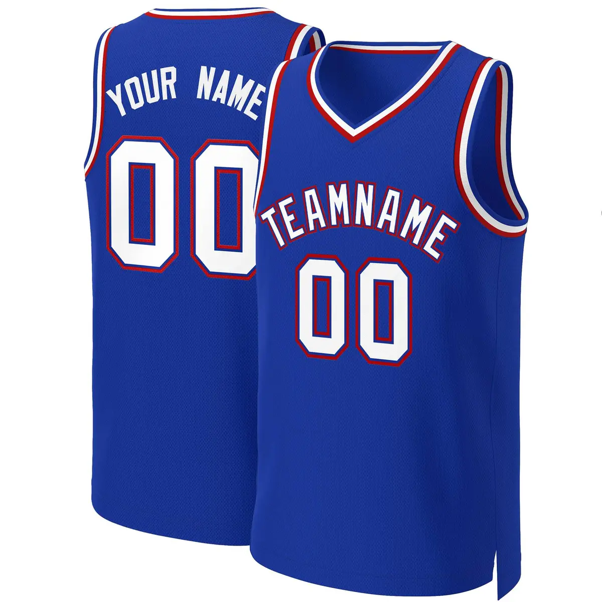 Royal White-Royal Classic Basketball Jersey