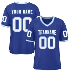 Royal White-Royal Classic Style Authentic Football Jersey