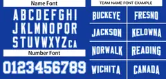 Royal White-Royal Classic Style Authentic Football Jersey 3