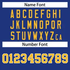 Royal White Royal-Gold Classic Hockey Jersey 3