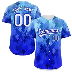 Royal White-Royal Graffiti Authentic Baseball Jersey