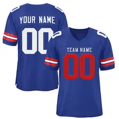 Royal White-Royal Mesh Football Jersey