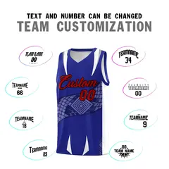 Royal White Snake Scale Graffiti Basketball Jersey 4