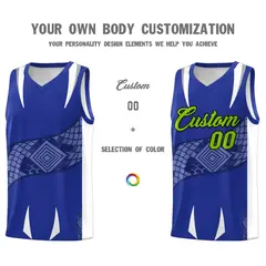 Royal White Snake Scale Graffiti Basketball Jersey 3