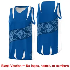Royal White Snake Scale Graffiti Basketball Jersey 6