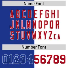 Royal White Split Two Tone Authentic Football Jersey 4