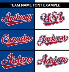 Royal White Stripe-Solid Combo Authentic Baseball Jersey 3