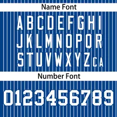 Royal White Striped Pullover Baseball Jersey 4