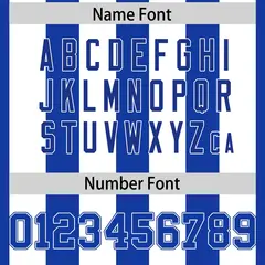 Royal White Thick Stripe Authentic Football Jersey 4