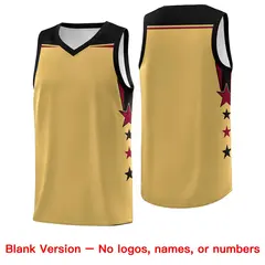 Royal White Two Tone Side Star Color Block Basketball Jersey 6