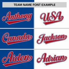 Royal White Two Tone Striped Authentic Baseball Jersey 3