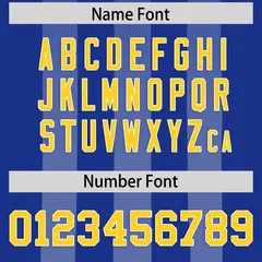 Royal White Vertical Fine Stripe Gradient Football Jersey 4