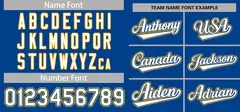 Royal White-Yellow Full-Button Classic Baseball Jersey 3