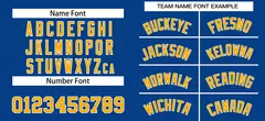 Royal Yellow-White Classic Style Authentic Baseball Jersey 3