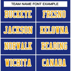 Royal Yellow-White Classic Style Authentic Football Jersey 3