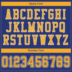 Royal Yellow-White Classic Style Mesh Football Jersey 3