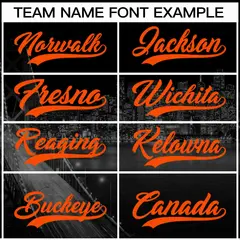 San Francisco City Skyline Baseball Jersey Black Orange-Black 3