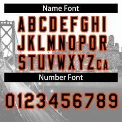 San Francisco City Skyline Baseball Jersey White Black-Orange 4