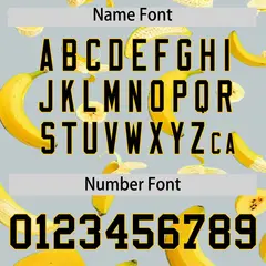 Silver Banana Graffiti Pattern Fashion Baseball Jersey 3