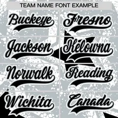 Silver Black Star Graffiti Baseball Jersey 7