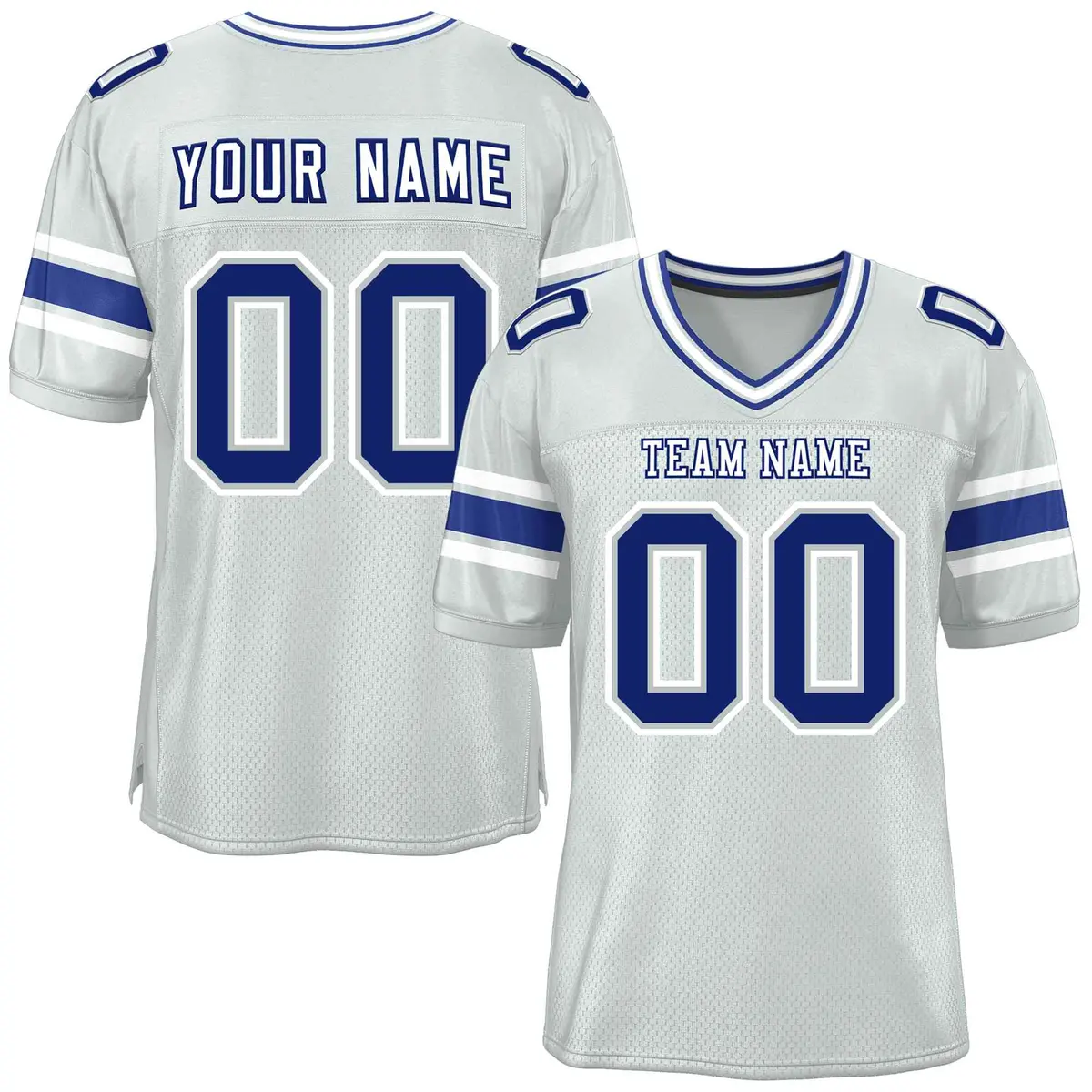 Silver Classic Authentic Football Jersey