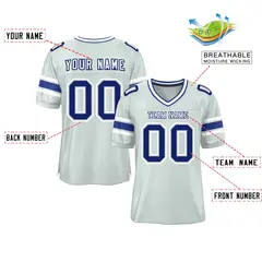 Silver Classic Authentic Football Jersey 2