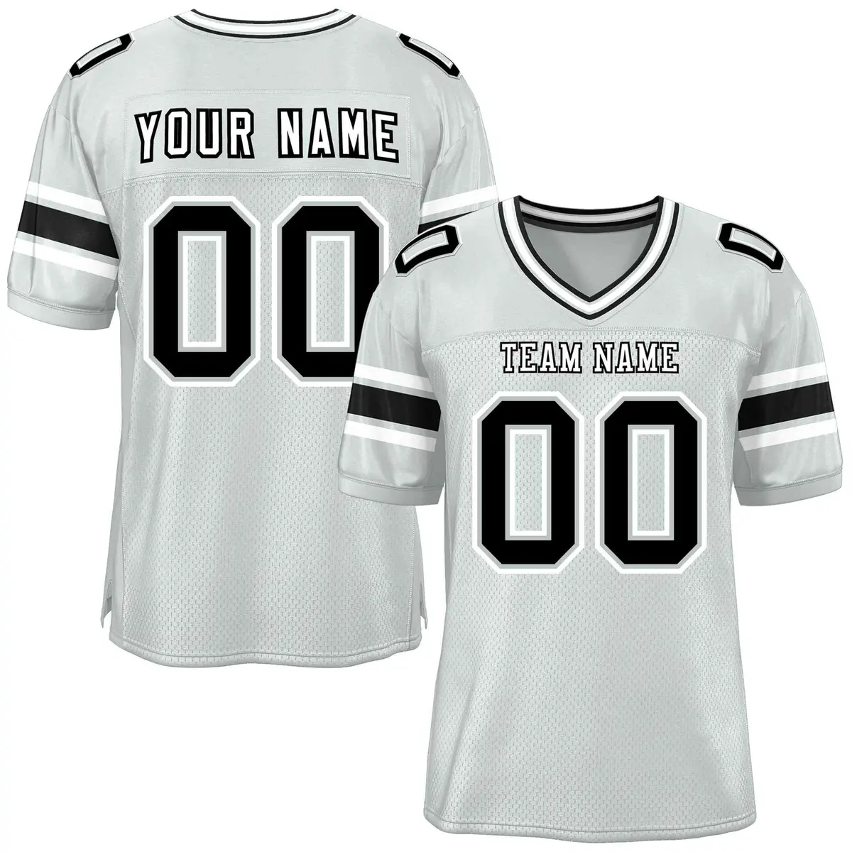 Silver Classic Authentic Football Jersey