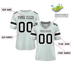 Silver Classic Authentic Football Jersey 2