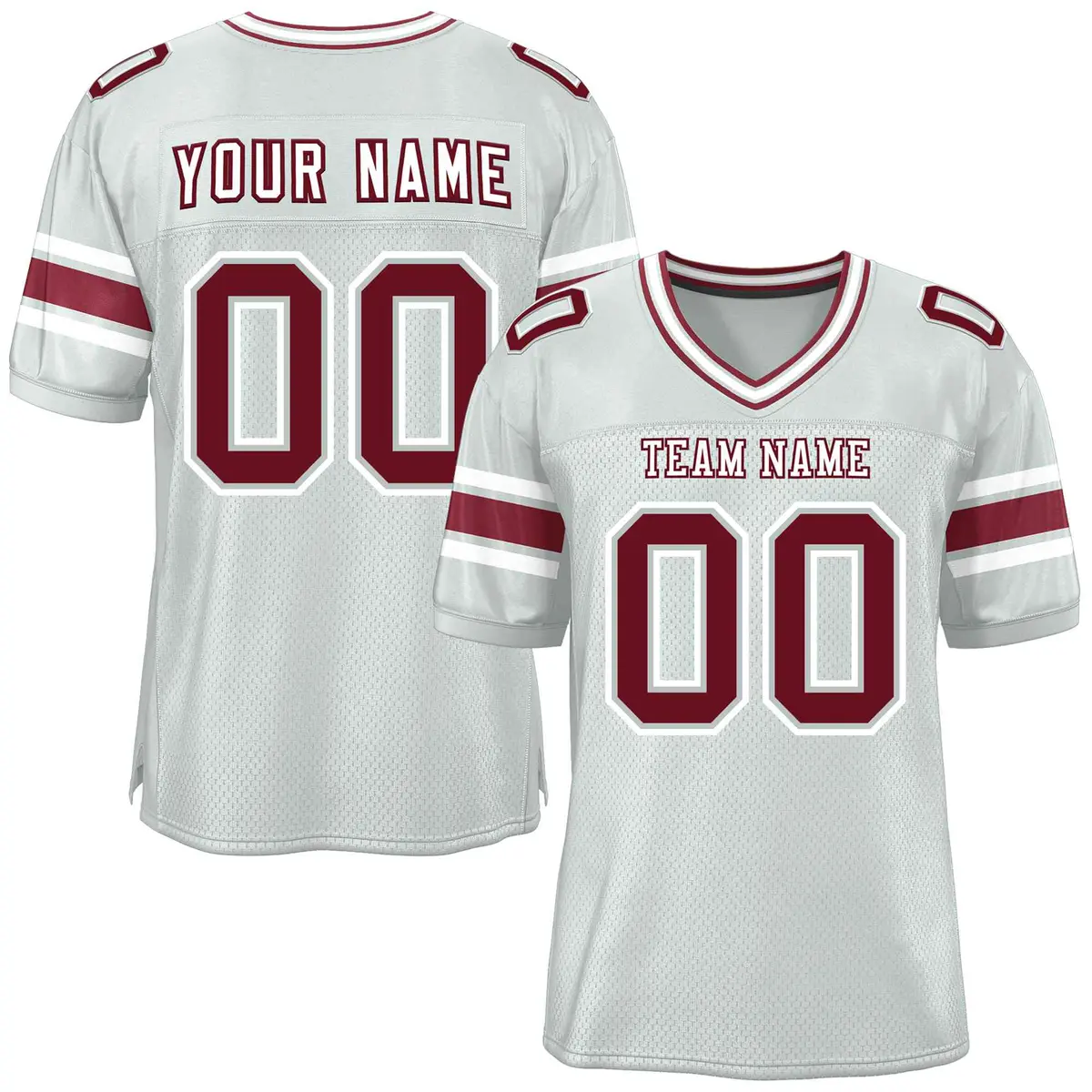 Silver Classic Authentic Football Jersey