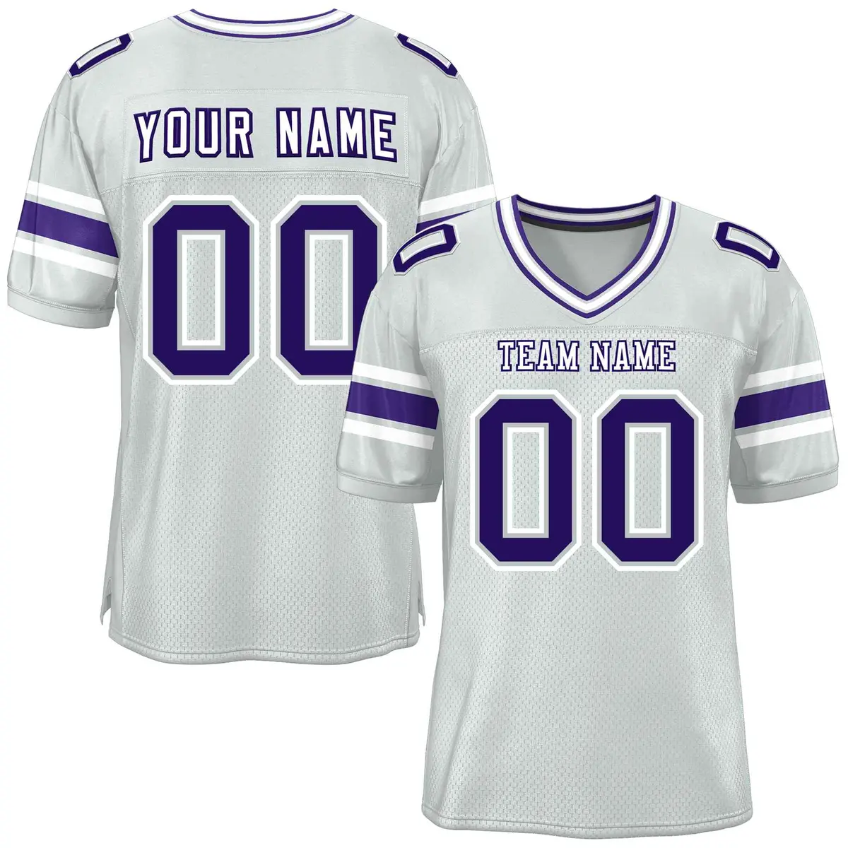 Silver Classic Authentic Football Jersey