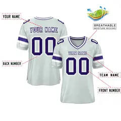 Silver Classic Authentic Football Jersey 2