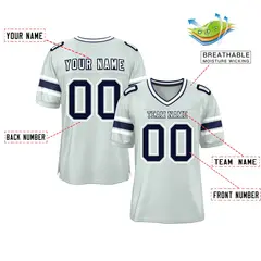 Silver Classic Authentic Football Jersey 2