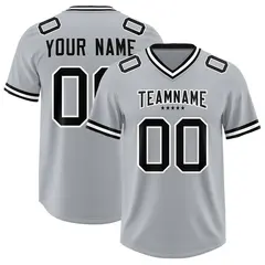 Silver Classic Style American Football Jersey 1
