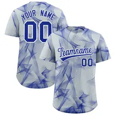 Silver Fumes Graffiti Pattern Authentic Baseball Jersey