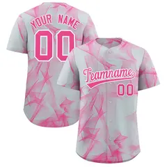 Silver Fumes Graffiti Pattern Authentic Baseball Jersey