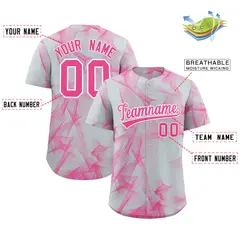 Silver Fumes Graffiti Pattern Authentic Baseball Jersey 2
