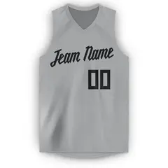 Silver Gray Black Classic Sport Game Basketball Jersey 5