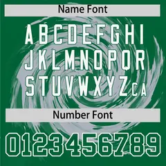 Silver Kelly Green Swirl Graffiti Baseball Jersey 4