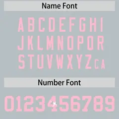 Silver Light Pink Sequin Lettering Stretch Football Jersey 4