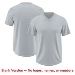 Silver Light Pink Sequin Lettering Stretch Football Jersey 7