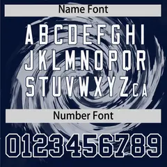 Silver Navy Swirl Graffiti Baseball Jersey 4