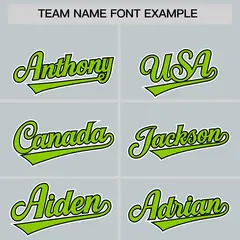 Silver Neon Green White Star Series Lace-Up Neck Hockey Jersey 3