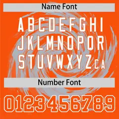 Silver Orange Swirl Graffiti Baseball Jersey 4