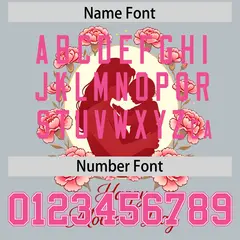 Silver Pink Mother's Day Baseball Jersey 3